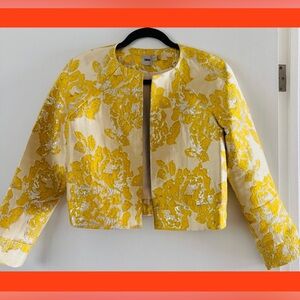 ASOS Floral Pattern cropped Jacquard Blazer